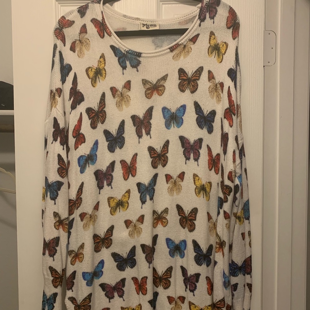 Butterflies In My Eyes Bonfire Knit Sweater